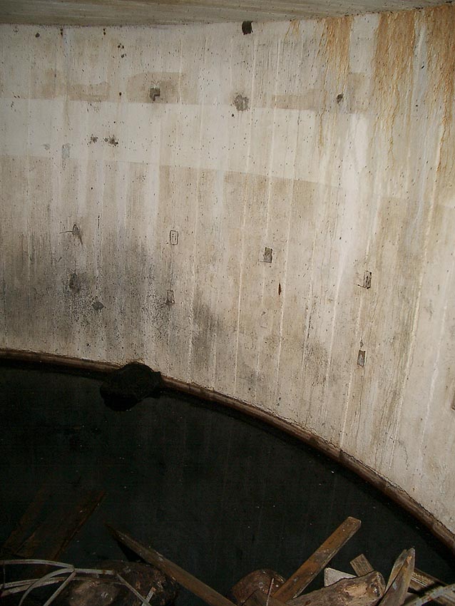 Innenaufnahmen Rundbunker Totenweg (Bunker West) in Wilhelmshaven